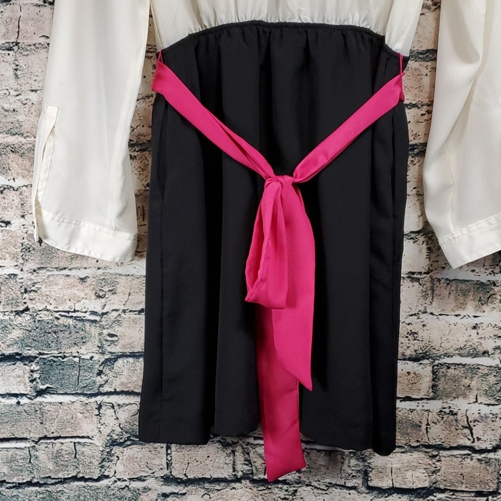 Express| Career Wear Retro Y2k 1990s Tuxedo Dress - image 6